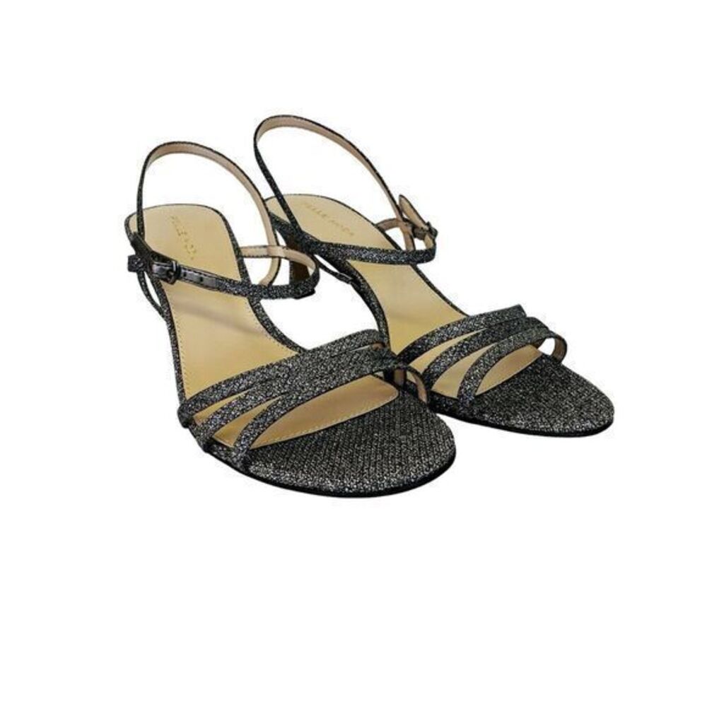 Pelle Moda-Blane Sandal Pewter Metallic Textile Strappy Women's Size: 9Mโ NWB